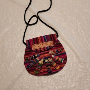 Roatan multi colored doll purse